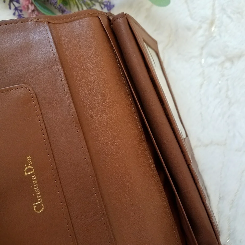DIOR Vintage Checkbook Wallet